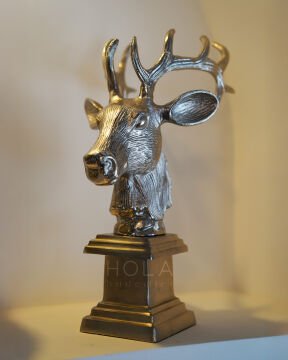 Metal Geyik Büstü