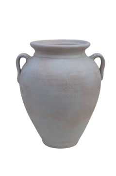 Dokulu Beyaz Terracotta Küp